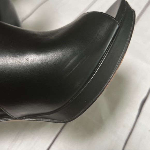 Marc Fisher Studded Peep Toe Booties - Picture 5 of 10